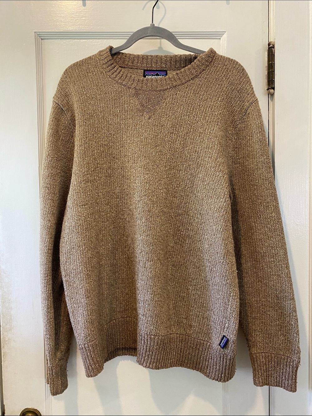 Patagonia Men’s Crewneck Sweater in Heathered Brown